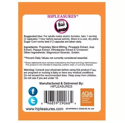 美国进口Sugar Cum精液变味情趣胶囊 男女体液变甜改善异味用品 商品图1