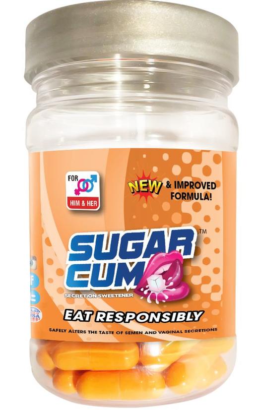 美国进口Sugar Cum精液变味情趣胶囊 男女体液变甜改善异味用品 商品图3