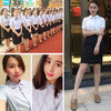 职业装女装套装套裙OL韩版女士正装女短袖小香风衬衫女前台工作服 商品缩略图2