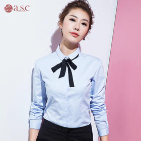 艾尚臣春季白衬衫女长袖韩版修身显瘦OL大码工作服职业衬衣工装