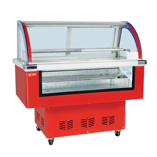 欧驰宝(oucboll)sr-389冰粥玻璃门展示柜冷藏保鲜柜熟食柜卧式商用