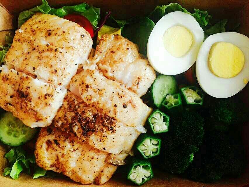 香煎龙利鱼沙拉