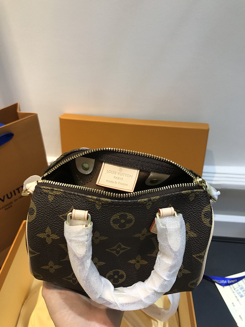 lvspeedy nano手提包迷你单肩包斜挎枕头小包 - 墨素moso