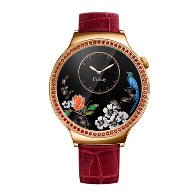 huawei watch智能手表 星月系列(施华洛世奇天然宝石 红)多表盘 微信