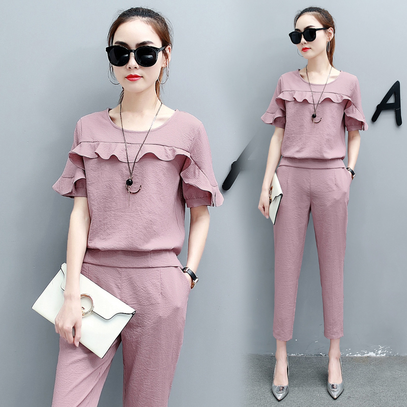 空城2017新款夏装休闲气质两件套