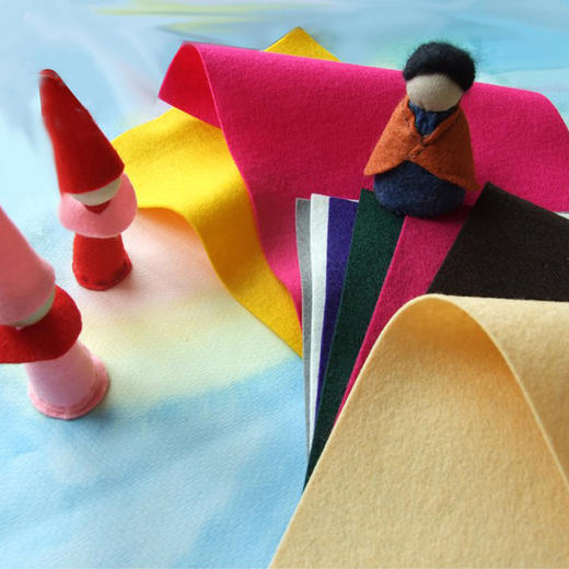 华德福手工材料 莫丘利羊毛毡 手工DIY材料 20*30cm 淘宝店铺华德福小镇 商品图0