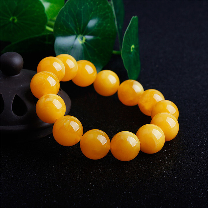 天然蜜蜡男士手串