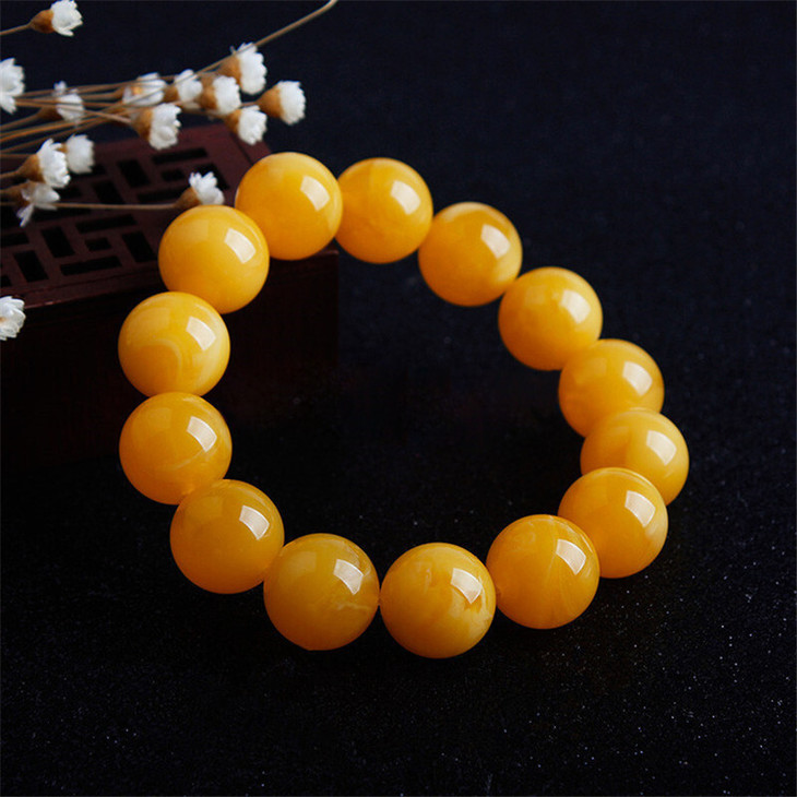 天然蜜蜡男士手串