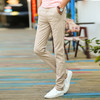 【服饰鞋包】。夏季男士裤子薄款休闲裤男韩版潮流新款修身直筒时尚棉麻裤男 商品缩略图0