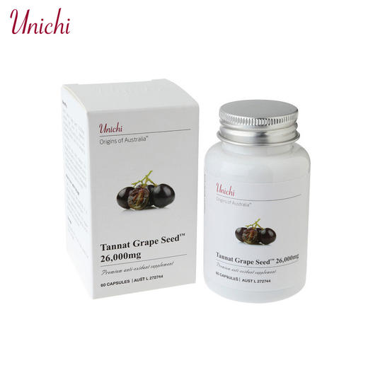 unichi葡萄籽精华胶囊降低黑色素提亮肤色60粒 商品图0