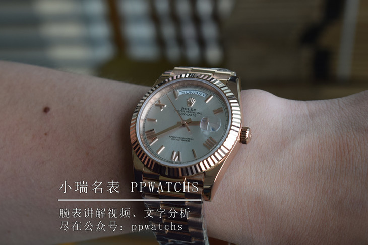 【18K包金款】劳力士星期日历型腕表