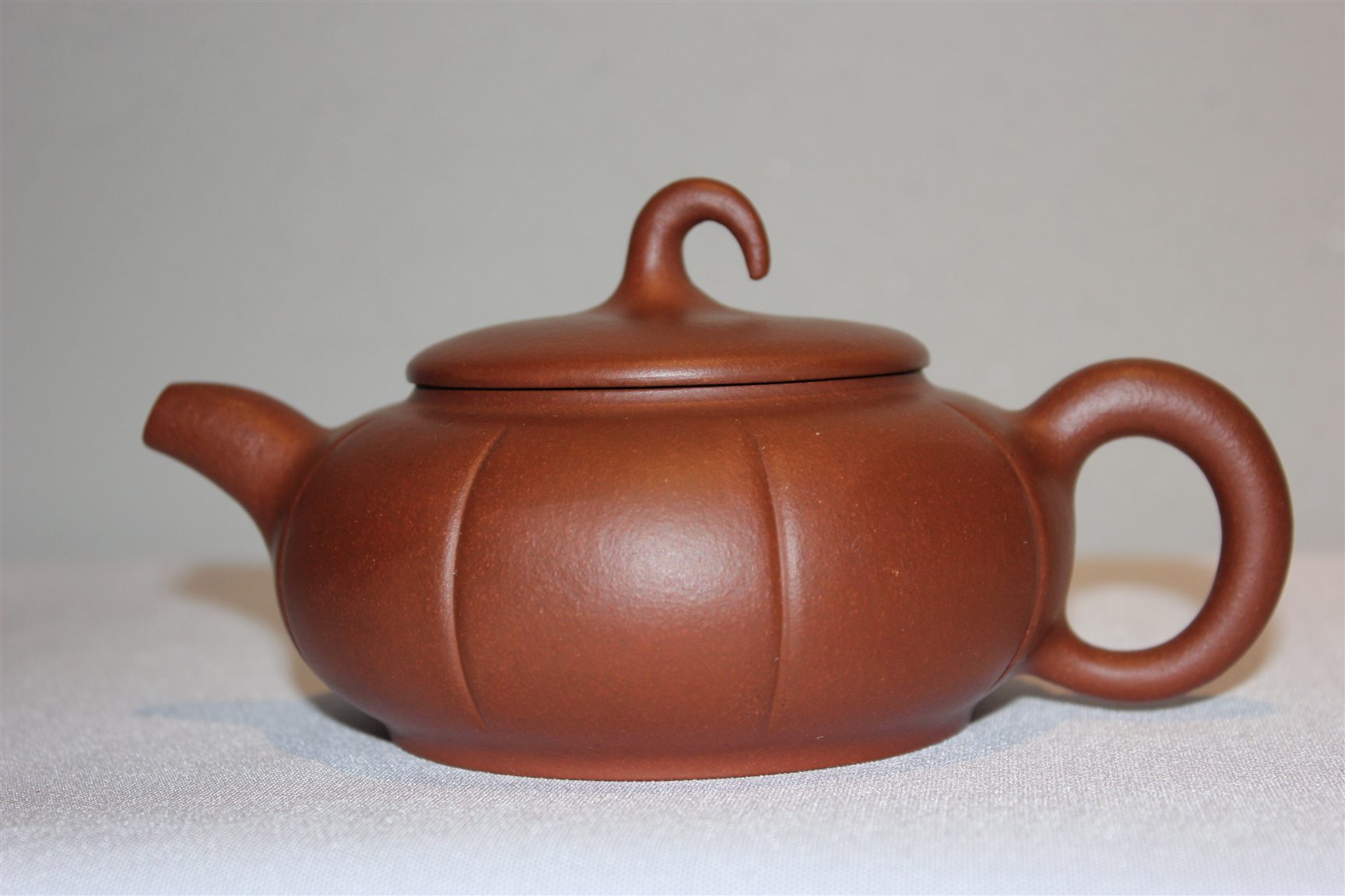 范越峰全手工金瓜壶宜兴原矿红皮泥紫砂壶300cc