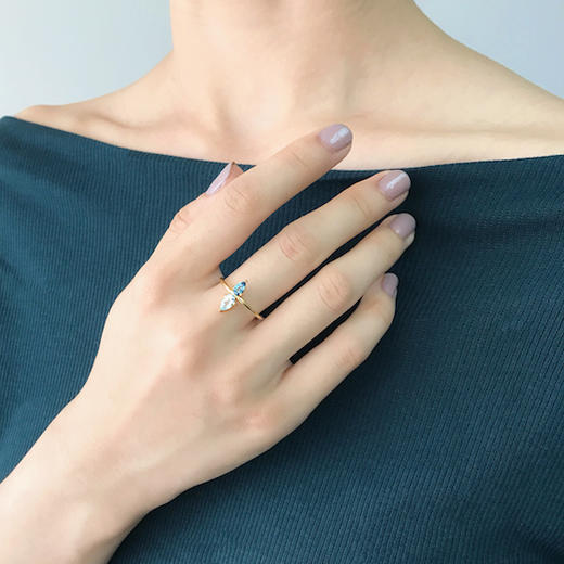 订购8周到｜TASHI-London Blue-London Blue and Blue 托帕石 戒指［加拿大设计师］ 商品图6