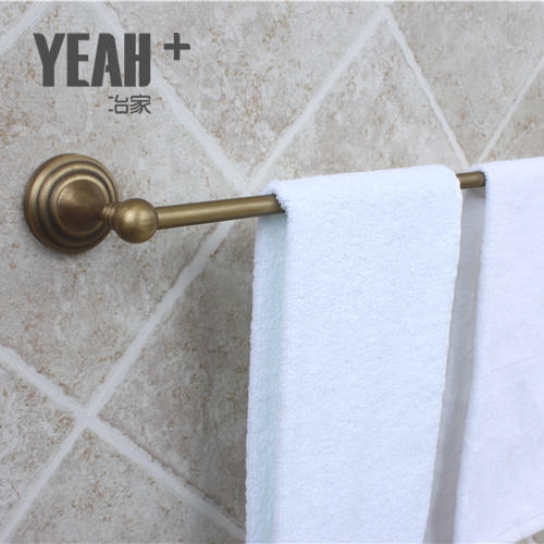 冶家复古全铜单杆毛巾杆，哑光复古铜色 商品图1