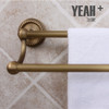 冶家全铜复古双杆毛巾架，哑光复古铜色 商品缩略图2