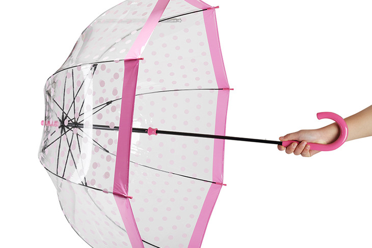 英国【fulton 富尔顿】粉色波点 pink polka 鸟笼伞