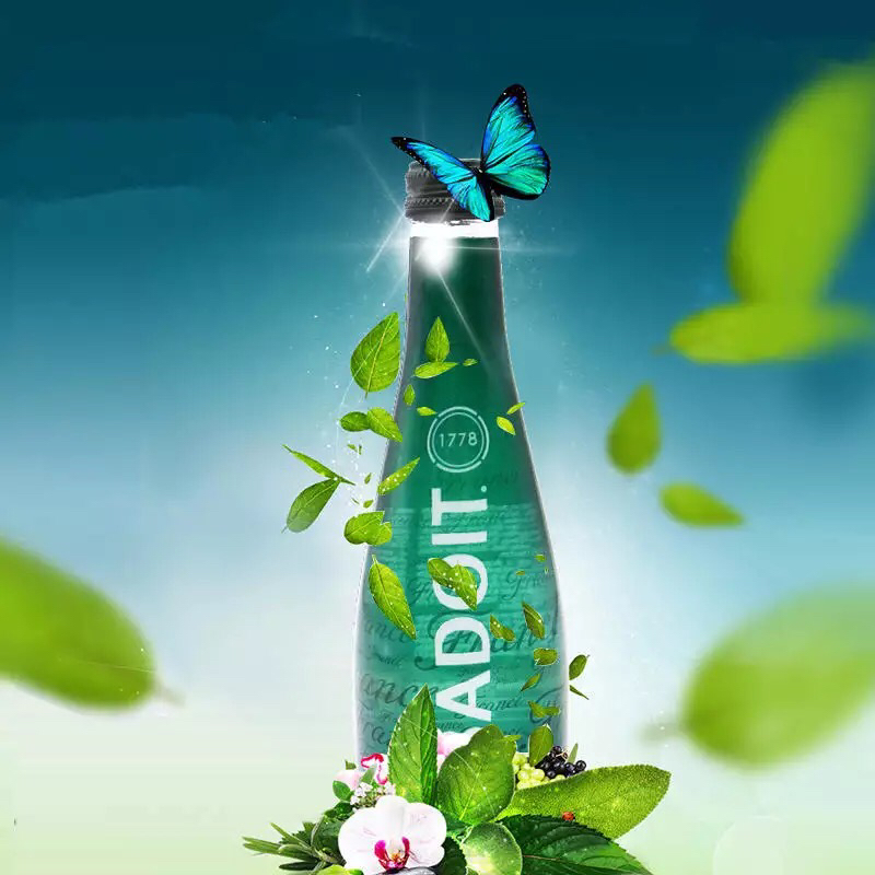 法国badoit波多含气天然矿泉水 玻璃瓶750ml法国进口高端