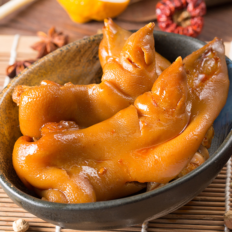 卤爷| 经典川味香辣猪蹄150g*3 卤香四溢 软糯酥烂