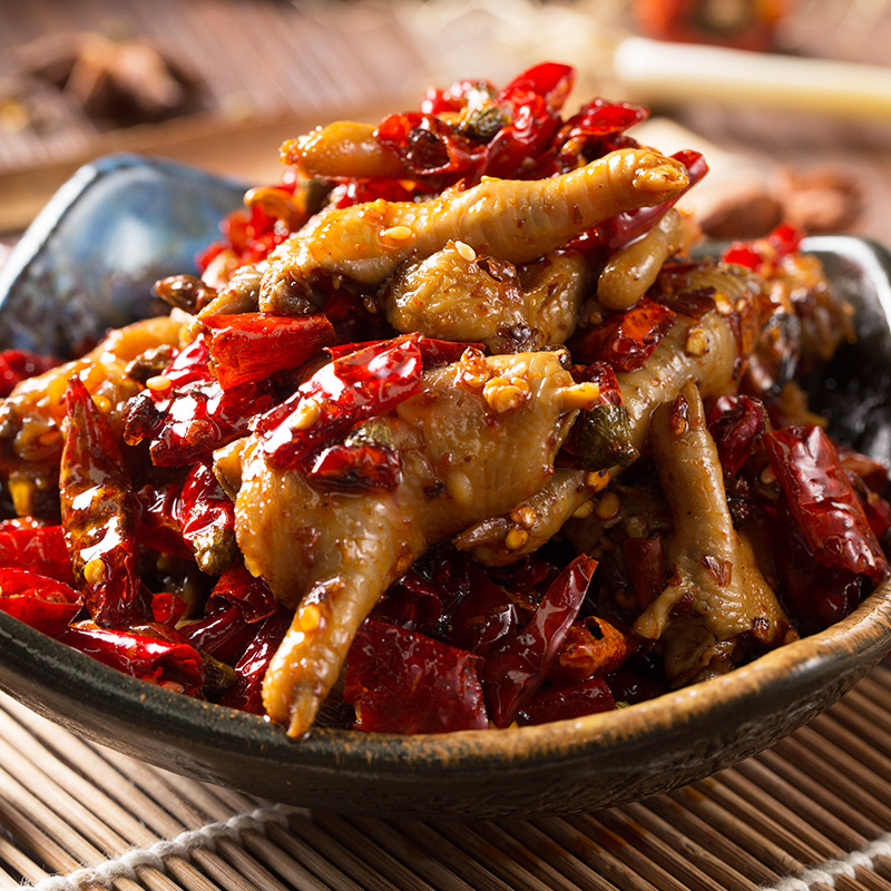 卤爷| 香辣倾心耙鸡爪70g*3 皮香耐嚼 筋多弹牙