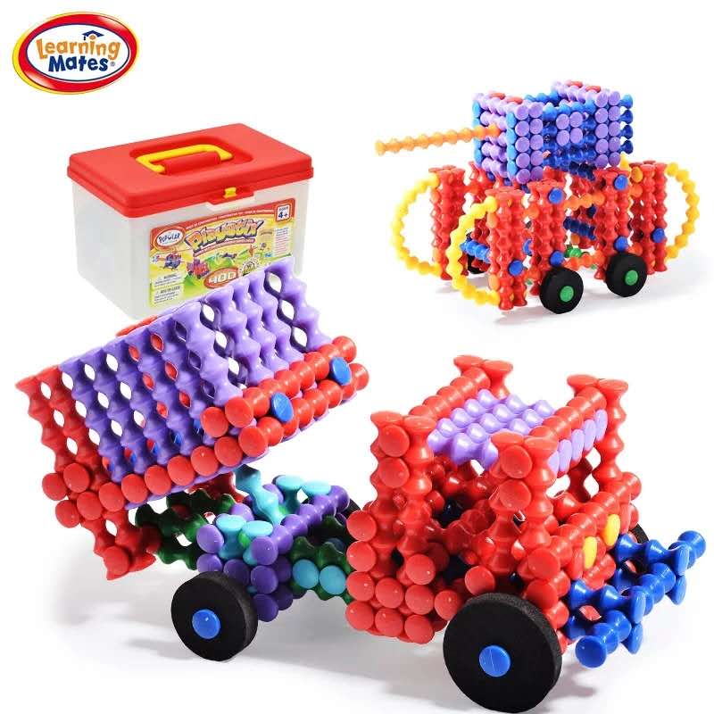 光华竹节棍玩具 益智构建礼物拼装创意积木塑料百变儿童豪华套装