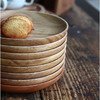 日式欧式原单实木原木托盘糕点盘 圆形小盘碟子杯垫餐盘子 蛋糕盘1 商品缩略图0