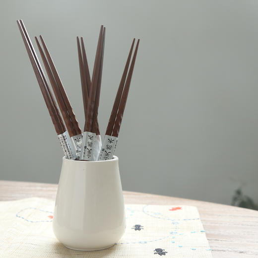 创意日式餐具 木勺调羹 便携餐具套装 木质汤勺鱼鳞筷子筷勺套装1 商品图2