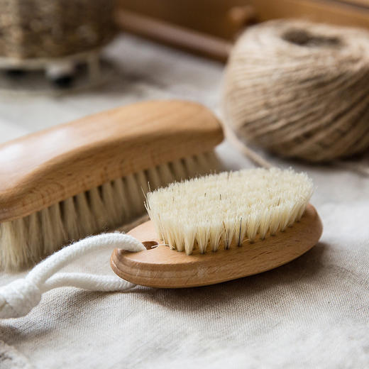 摩登主妇 实木系列木柄猪鬃刷 清洁刷家居家务洗衣刷子家用软毛刷 商品图0