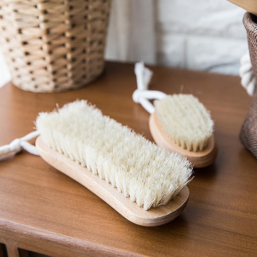 摩登主妇 实木系列木柄猪鬃刷 清洁刷家居家务洗衣刷子家用软毛刷 商品图1