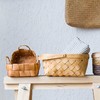摩登主妇 创意手工木片编织篮子 木片篮 水果小篮子环保篮野营篮1 商品缩略图2