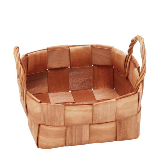 摩登主妇 创意手工木片编织篮子 木片篮 水果小篮子环保篮野营篮1 商品图4