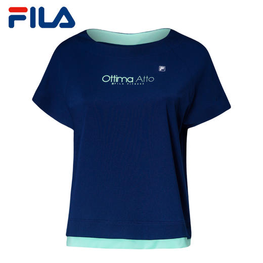 FILA斐乐女2017秋季新款针织短袖运动上衣女【待调整】 商品图0