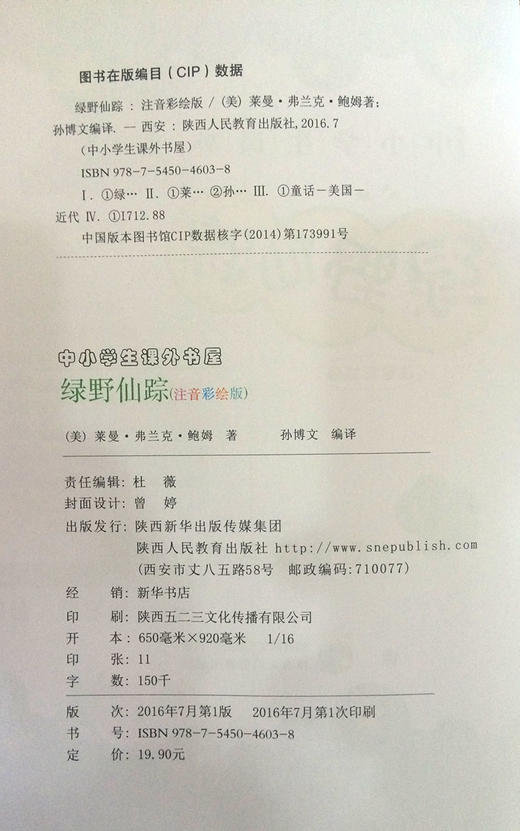 绿野仙踪 注音彩绘版 商品图1