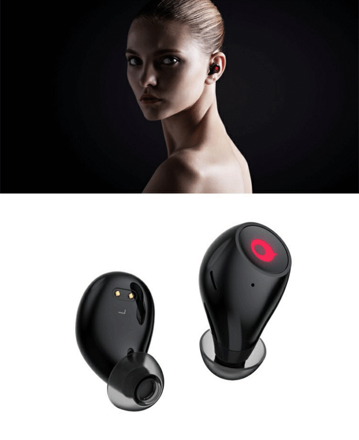 crazybaby疯童air空气胶囊耳机碳纳米管无线跑步运动疯童蓝牙耳机