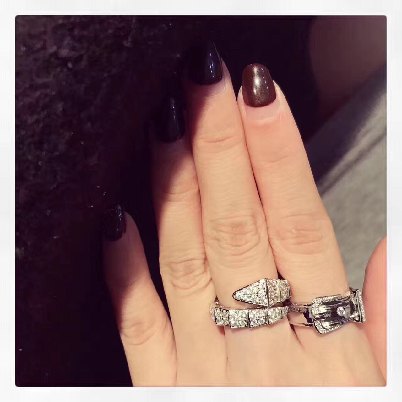 宝格丽蛇戒皮带戒