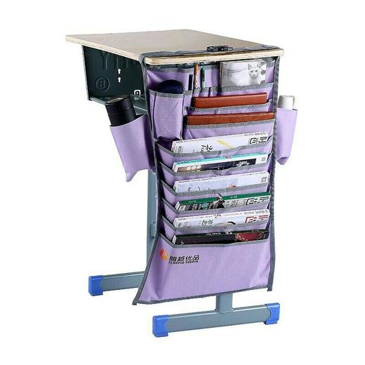 学生床上简易折叠书桌 多功能书挂袋书本收纳袋 ，蚊帐，款式随机发 商品图10