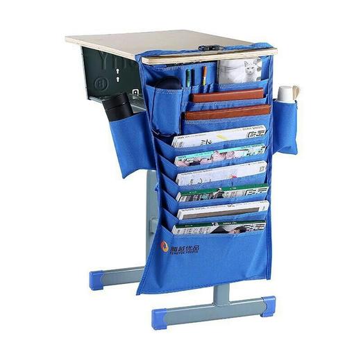 学生床上简易折叠书桌 多功能书挂袋书本收纳袋 ，蚊帐，款式随机发 商品图7