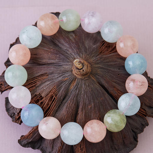 天然冰种彩色摩根石手串手链 爱的疗愈石 商品图1