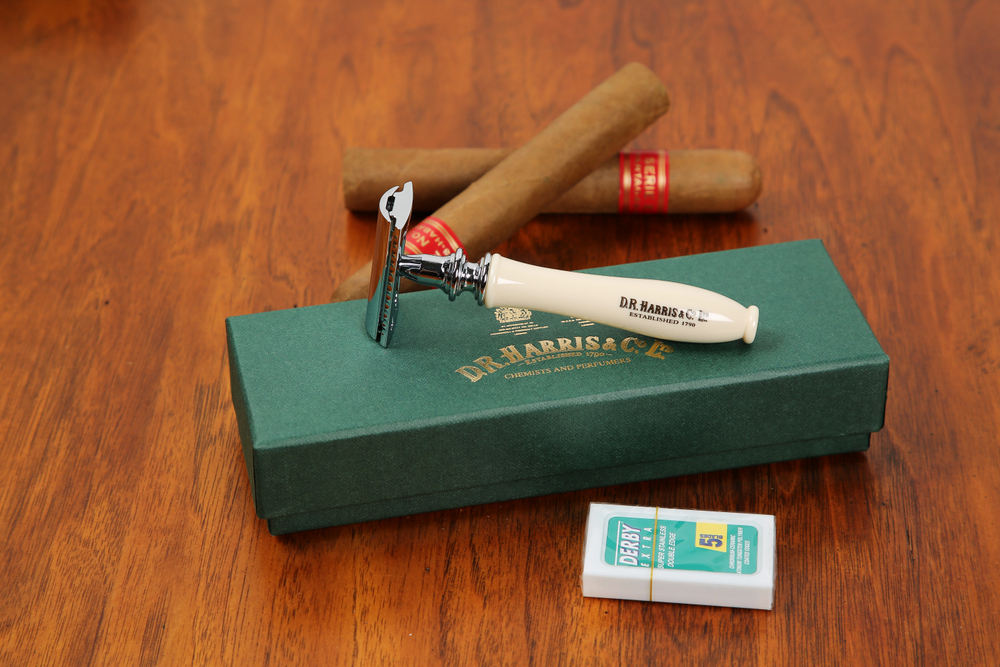 复古安全剃须刀 象牙白