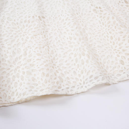 EITIE爱特爱夏季新款典雅淑女OL通勤拼接镂空透视蕾丝连衣裙5307059 商品图4