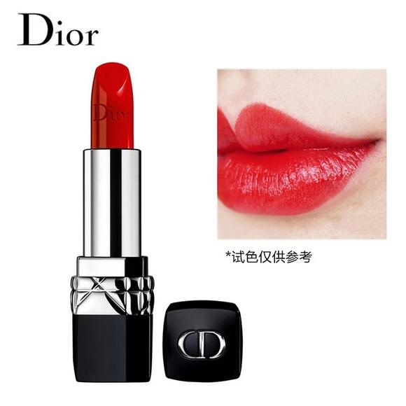 迪奥dior(滋润)唇膏口红 烈艳蓝金唇膏3.5g