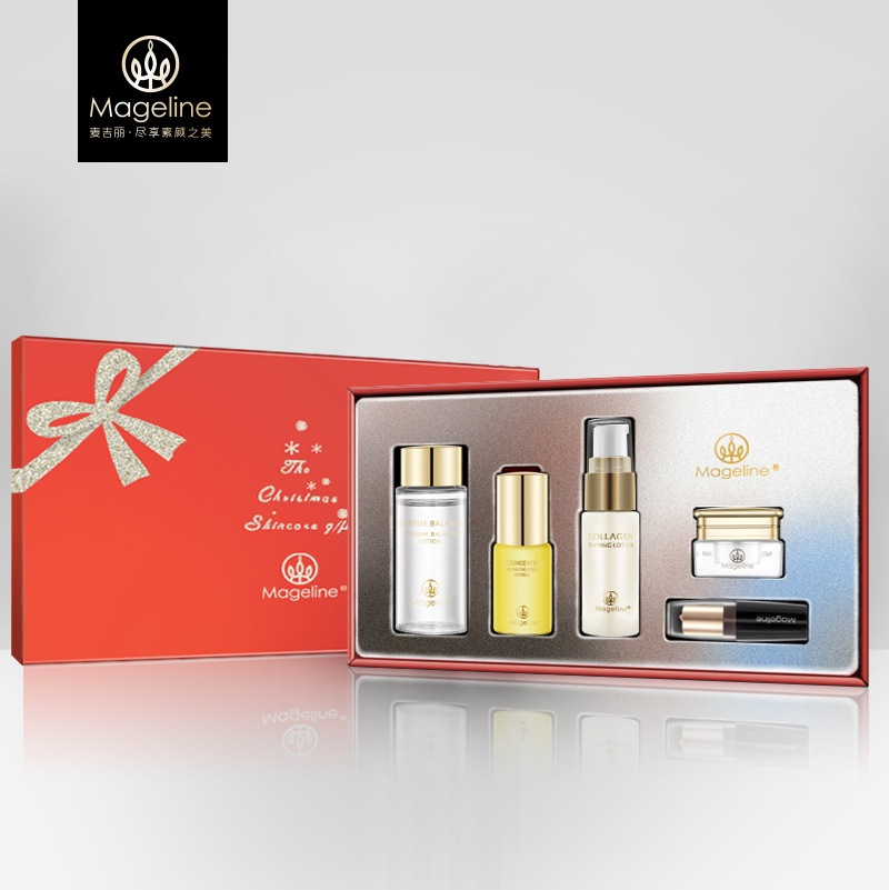 麦吉丽圣诞中样套装套盒五件套限量版礼盒mageline素颜三部曲(伊人)