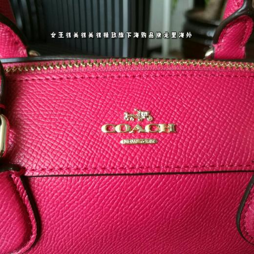 COACH蔻驰玫红色小号波士顿包 商品图3