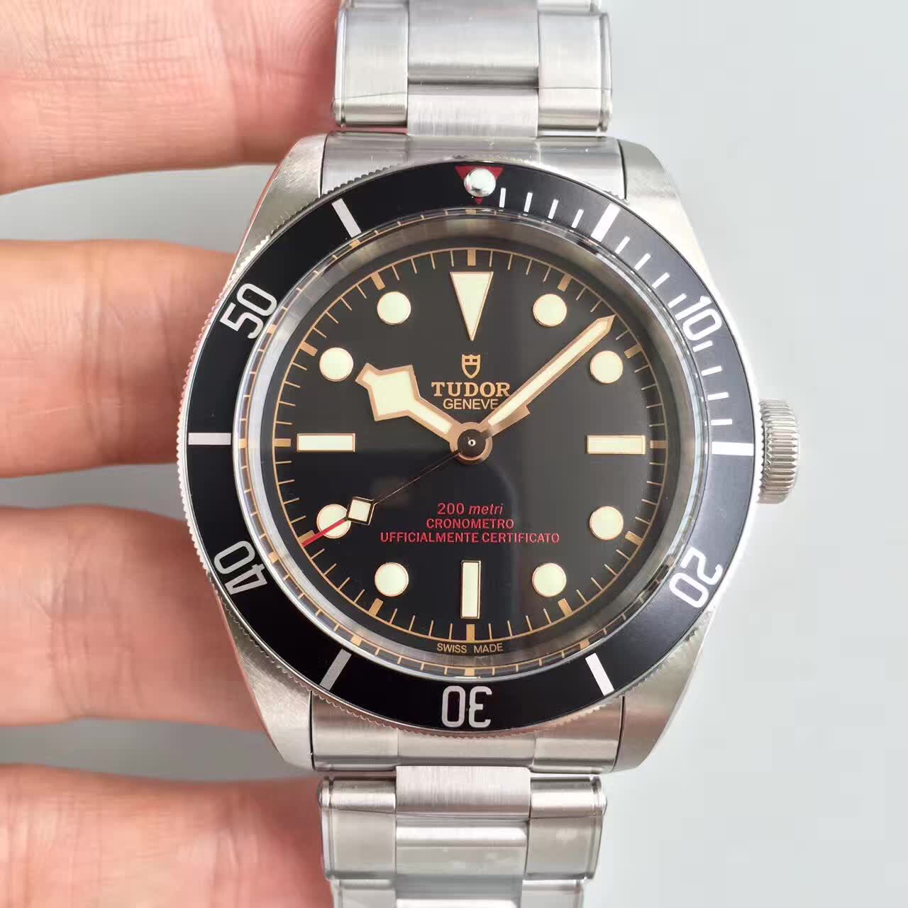 zf新品 帝舵小黑花限量版机械男士手表