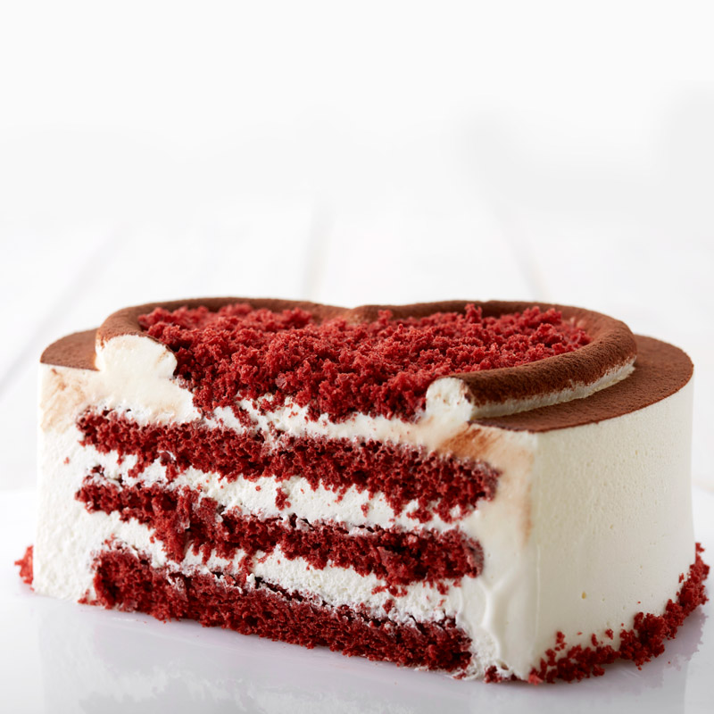 红丝绒稀奶油蛋糕丨red velvet cake