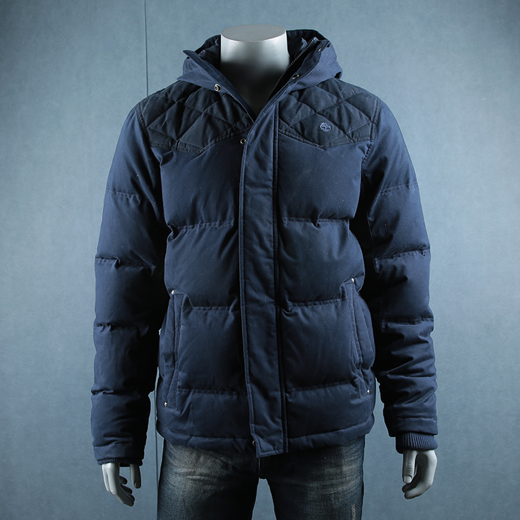 瑕疵 美国代购 现货 timberland/添柏岚 冬季男士保暖连帽羽绒服a14j6