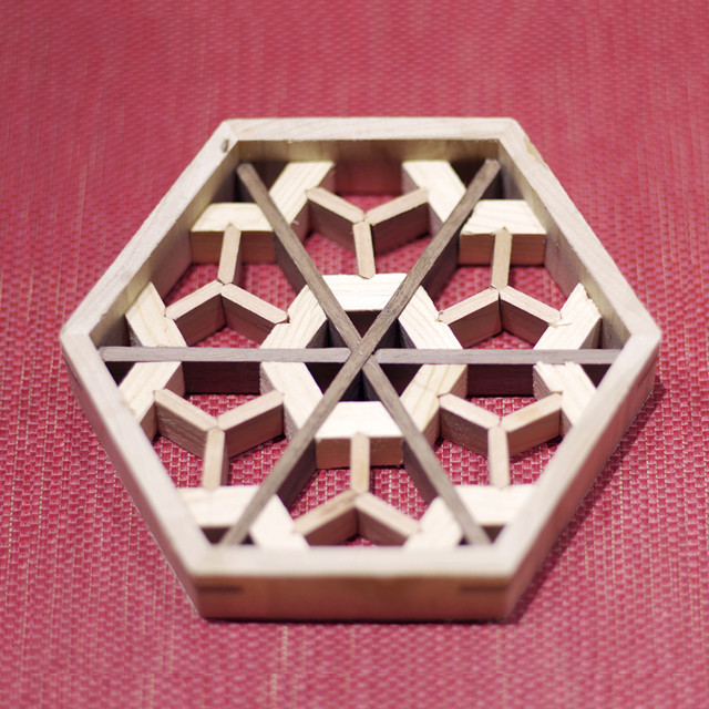 【一日器】组子细工纹样垫 - 素元