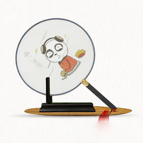 盟盟变身之西天取"英"可爱卡通复古团扇