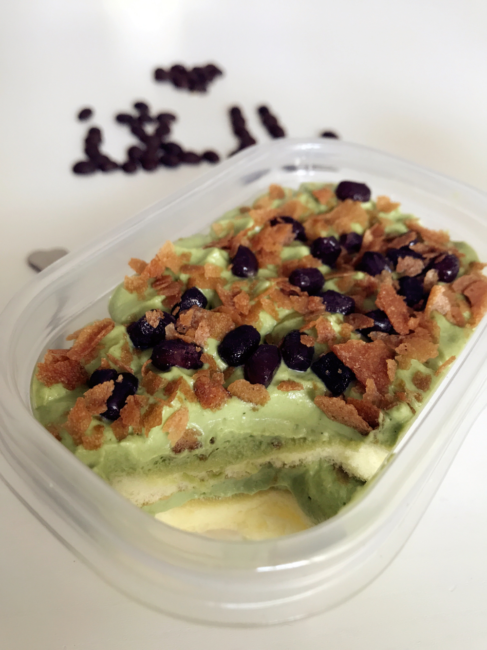 抹茶红豆甜蜜盒子蛋糕