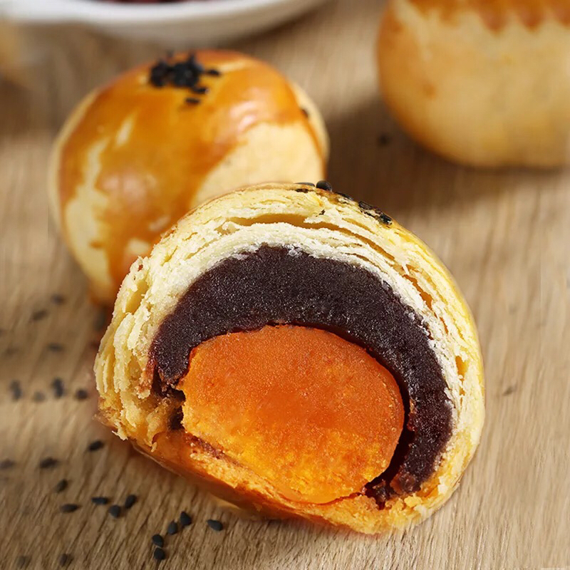 红豆酥皮手工蛋黄酥(6个/盒)