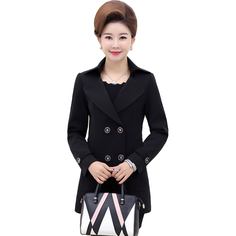 【寒冰紫雨】30-50岁女士褂子妈妈装风衣外套装 中年妇女装外衣服 aaa